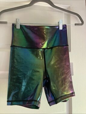 Wodbottom bike shorts metallic shimmer